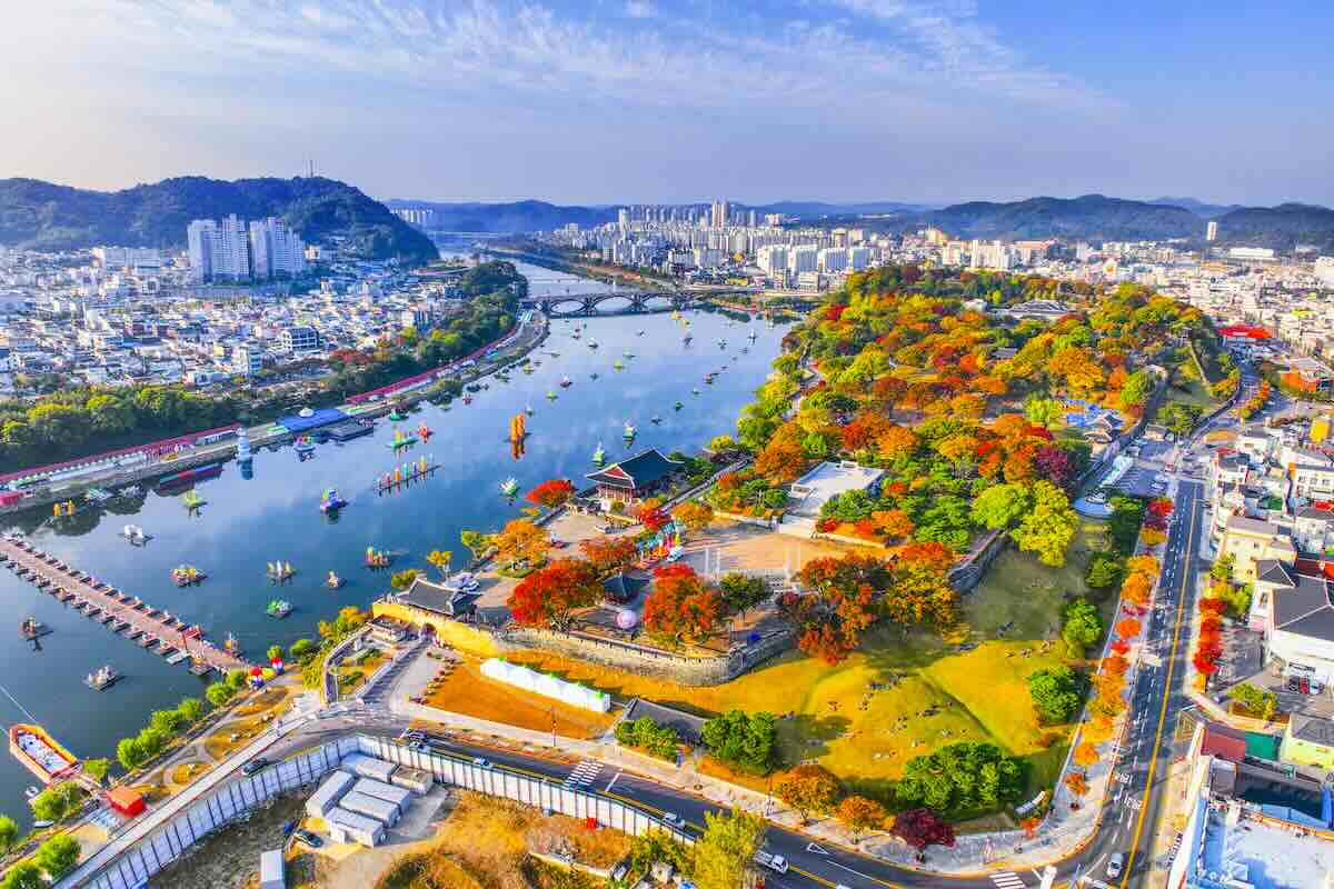 mùa thu ở Gyeongnam