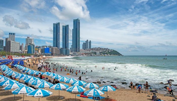 bãi biển Haeundae busan