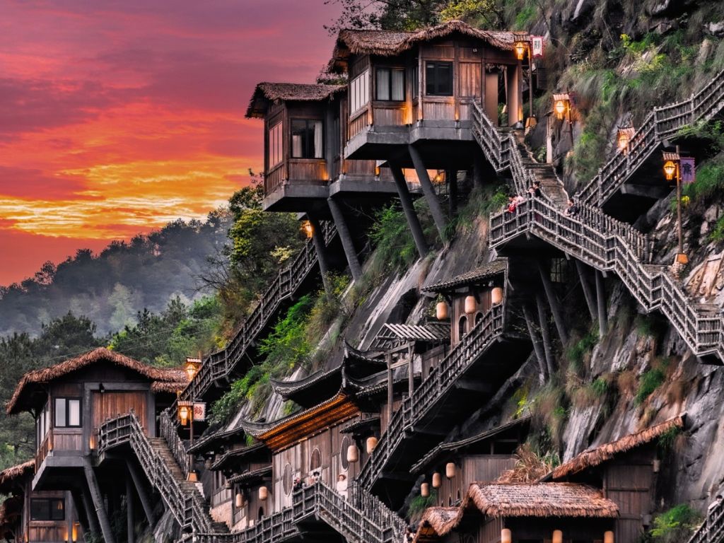 Cảnh quan ở Vọng Tiên Cốc