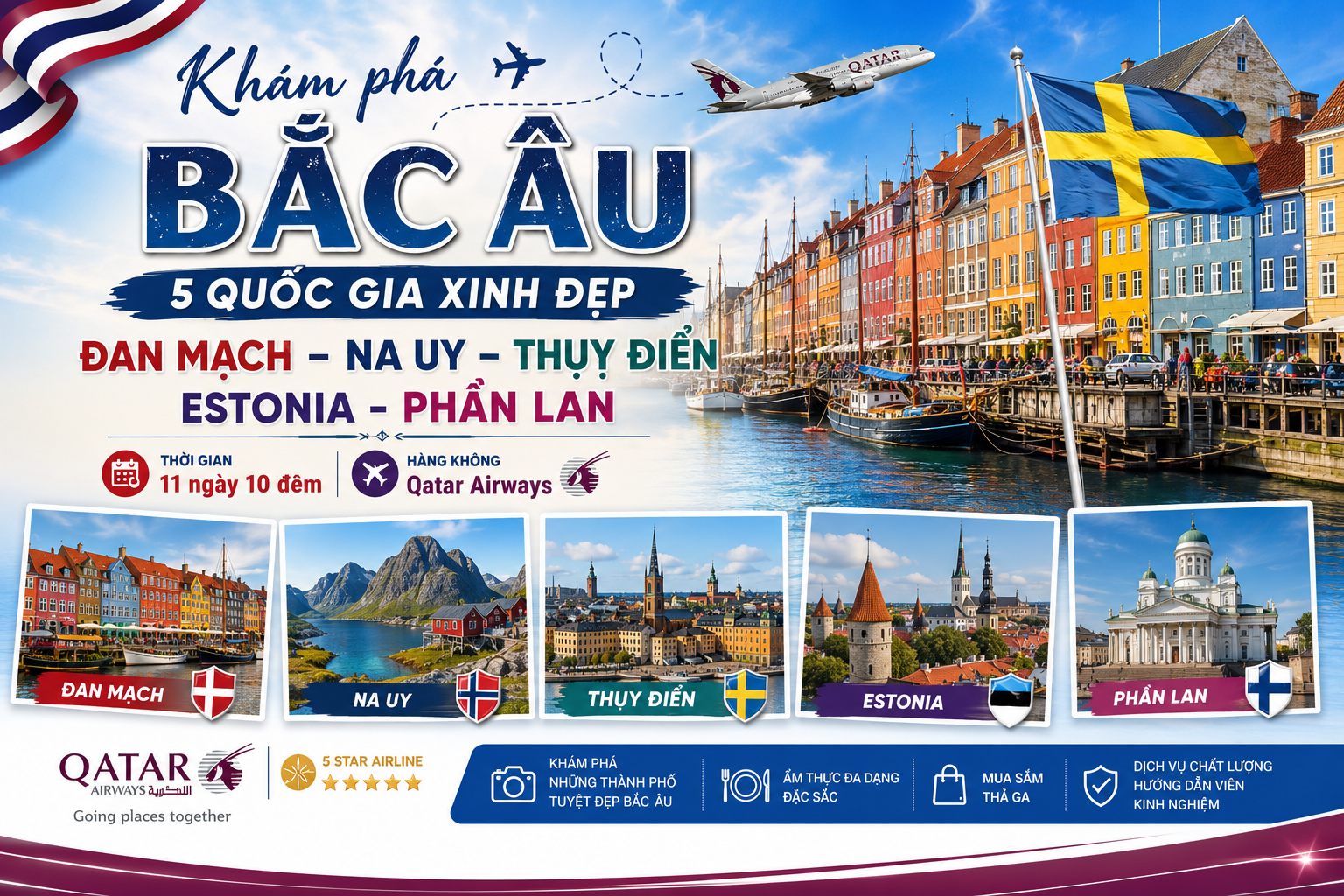 HÀ NỘI - ĐAN MẠCH - NA UY - THUỴ ĐIỂN - ESTONIA - PHẦN LAN