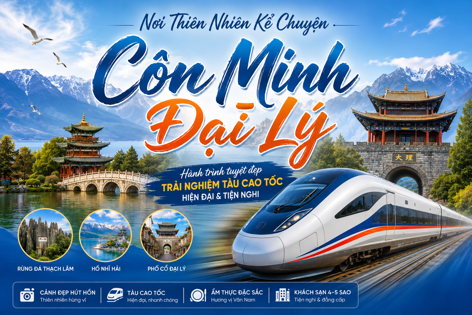 CÔN MINH – ĐẠI LÝ “NƠI THIÊN NHIÊN KỂ CHUYỆN”