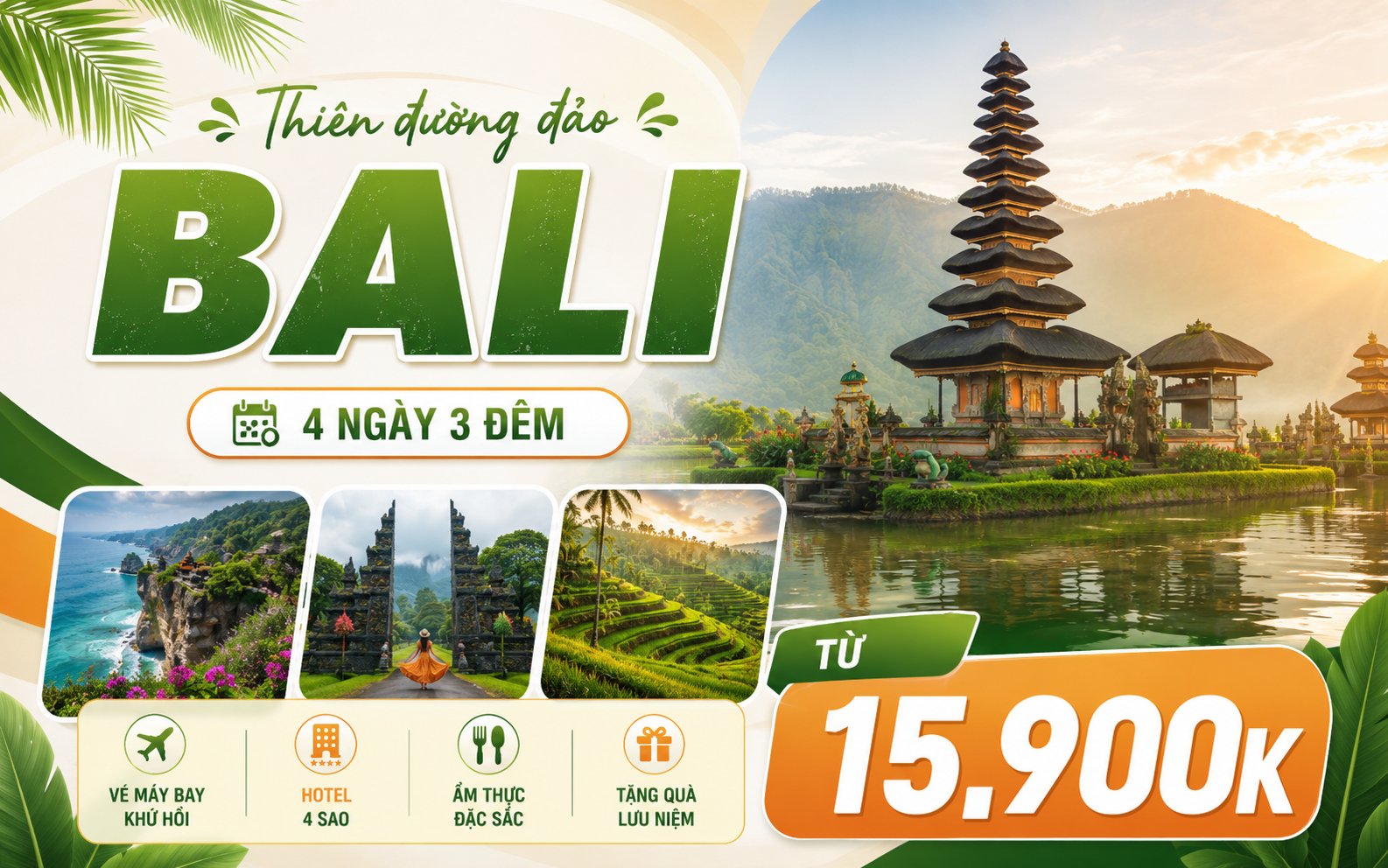 HÀ NỘI - BALI - NUSA PENIDA - 4 NGÀY 3 ĐÊM