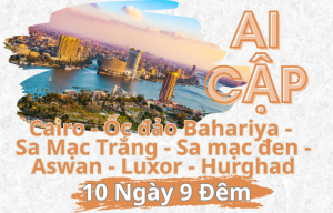 CAIRO - BAHARIYA - LUXOR - BIỂN ĐỎ