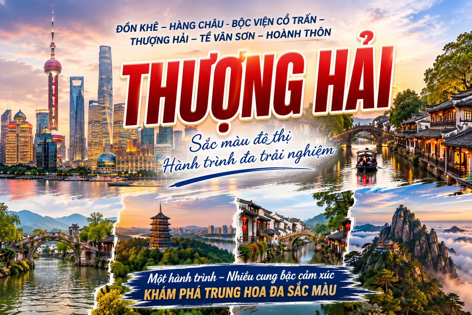 HÀ NỘI – ĐỒN KHÊ – HỒ THANH SƠN – Ô TRẤN – THƯỢNG HẢI – HÀNG CHÂU – TỀ VÂN SƠN – HOÀNH THÔN