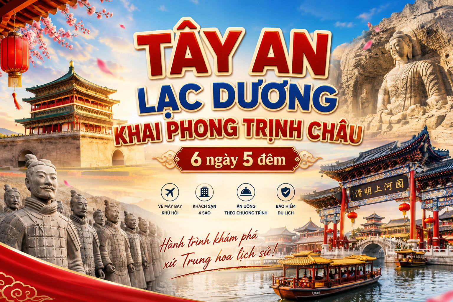 TÂY AN - LẠC DƯƠNG - TRỊNH CHÂU - KHAI PHONG