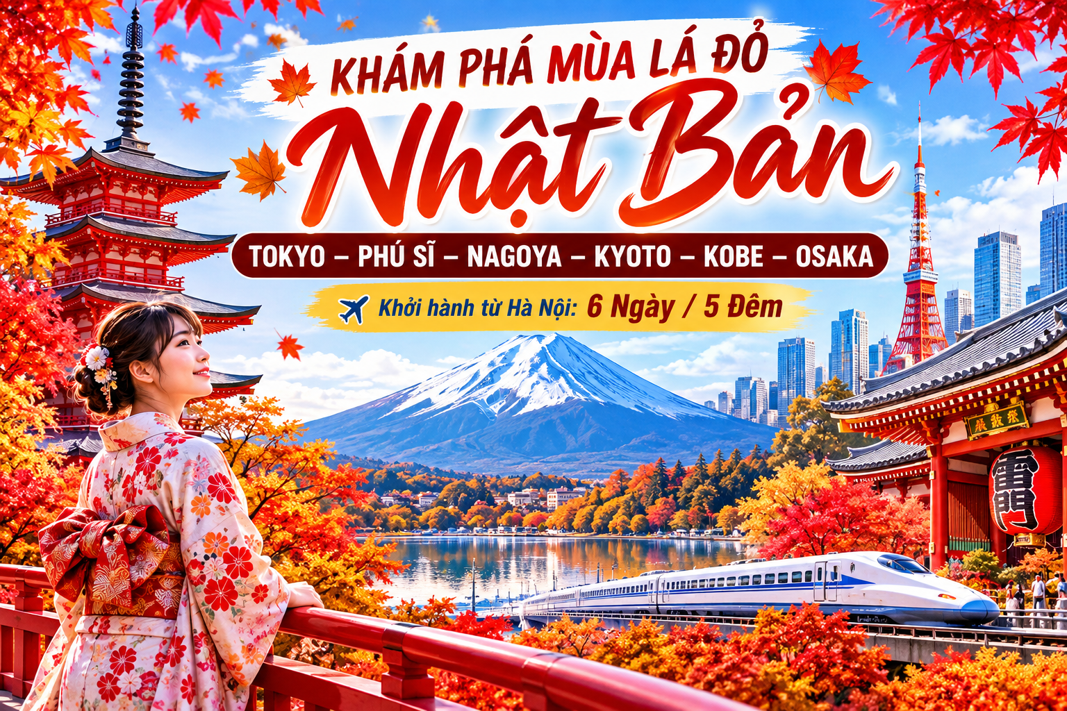 TOKYO - NÚI PHÚ SỸ - NAGOYA - KYOTO - OSAKA