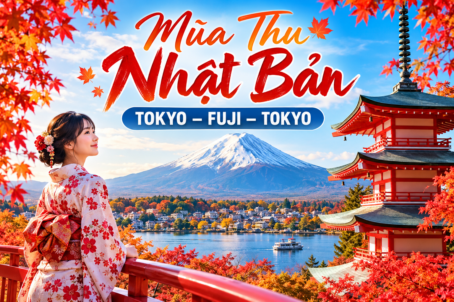 DU LỊCH NHẬT BẢN - NÚI PHÚ SĨ - TOKYO